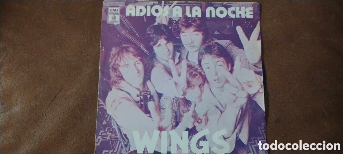 Discos de vinilo: WINGS-ADIOS A LA NOCHE-SINGLE-ODEON/SPAIN-KSA - Foto 4