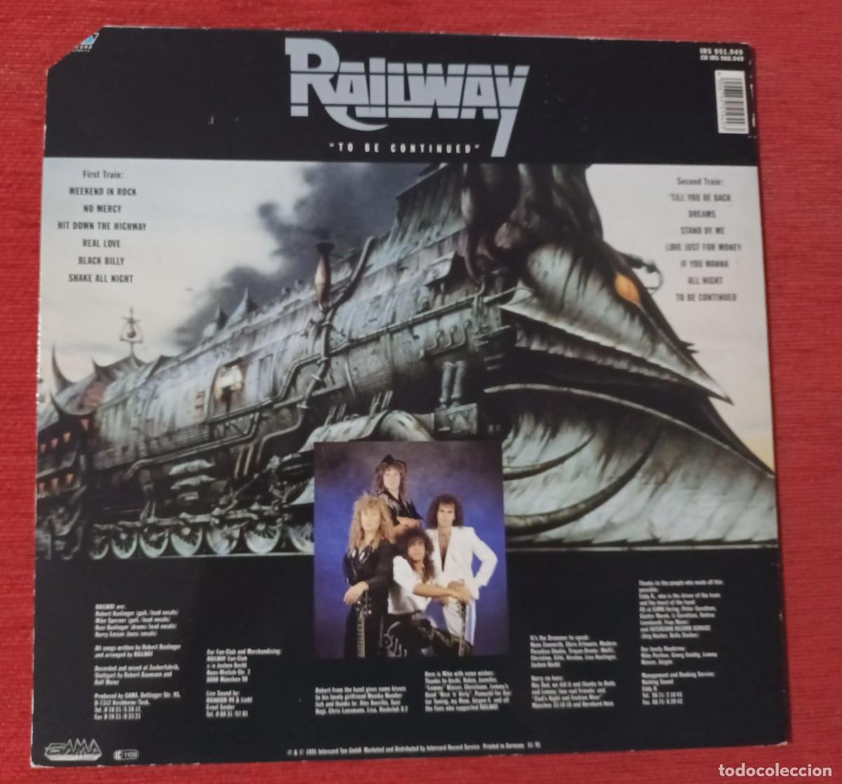 Discos de vinilo: RAILWAY - TO BE CONTINUED - LP - Foto 3