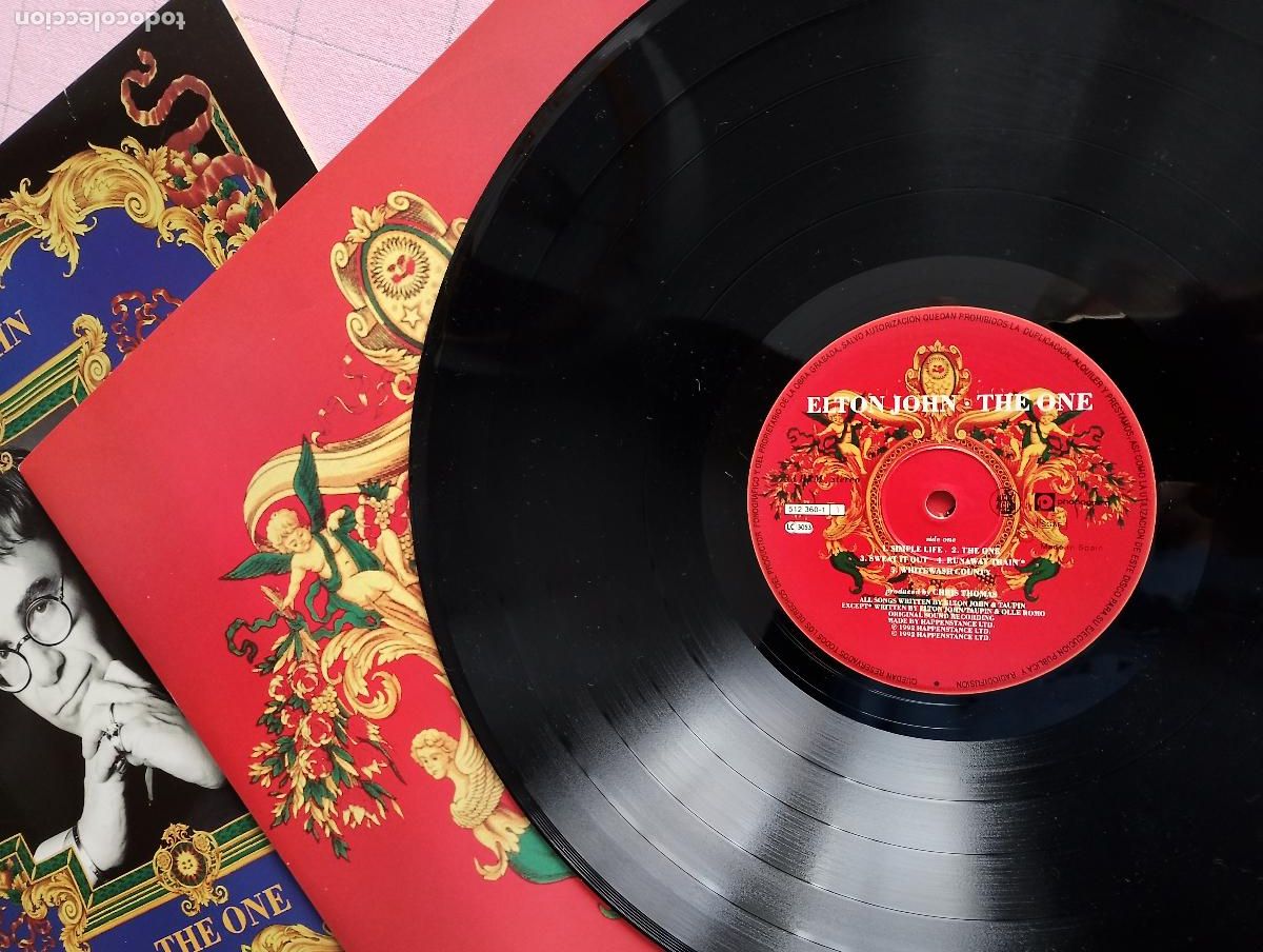 Discos de vinilo: Elton John &lrm;&ndash; The One 1992 ed espa&ntilde;ola - Foto 3