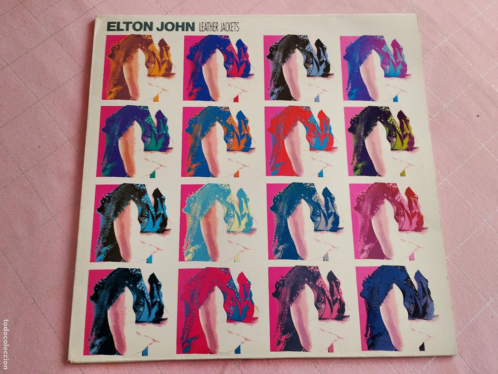 Discos de vinilo: Elton John &lrm;&ndash; Leather Jackets 1986 ed espa&ntilde;ola - Foto 3