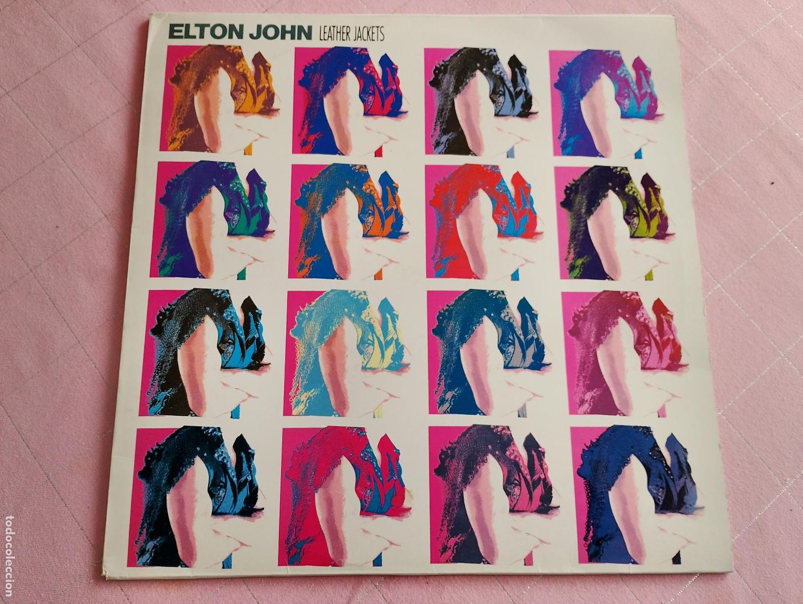 Discos de vinilo: Elton John &lrm;&ndash; Leather Jackets 1986 ed espa&ntilde;ola - Foto 1
