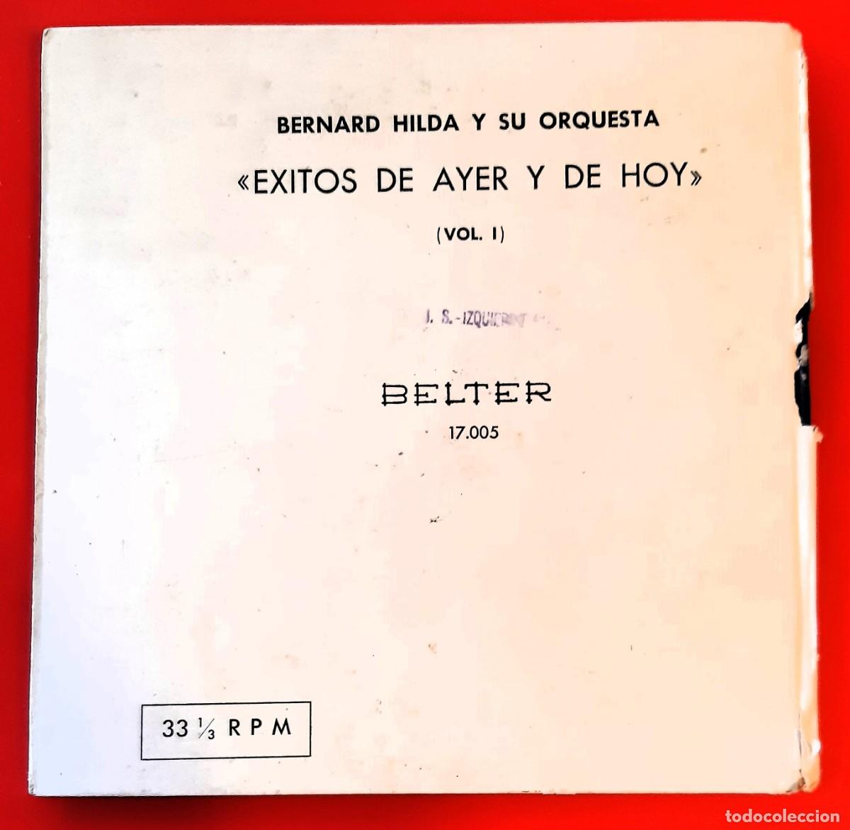 Discos de vinilo: BERNARD HILDA Y SU ORQUESTA - &Eacute;XITOS DE AYER Y DE HOY 7&rdquo; E.P. - Foto 2