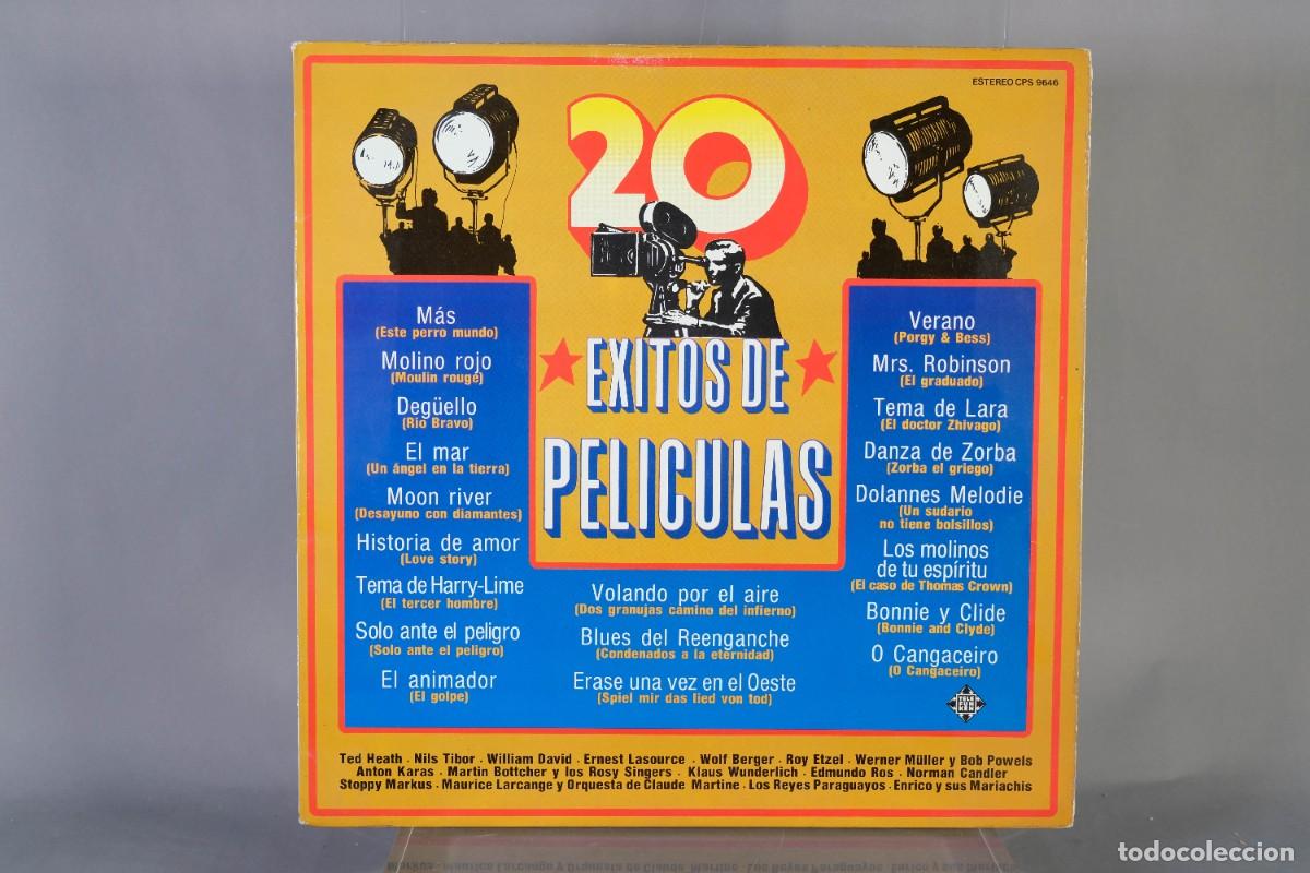 Discos de vinilo: DISCO DE VINILO LP - 20 EXITOS DE PELICULAS - TELEFUNKEN, 1978 - Foto 1