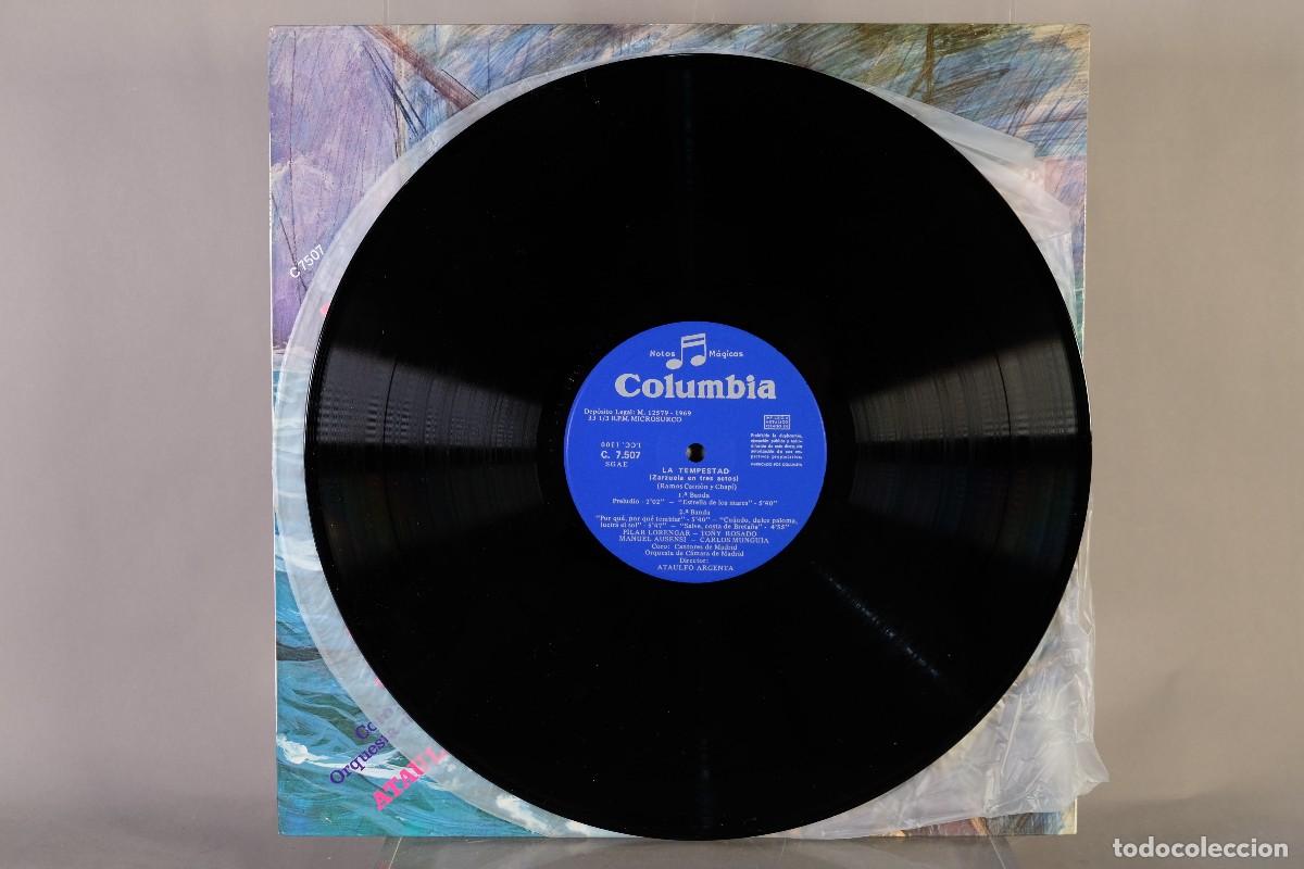 Discos de vinilo: DISCO DE VINILO LP - R.CARRION Y R.CHAPI, LA TEMPESTAD - COLUMBIA - Foto 3