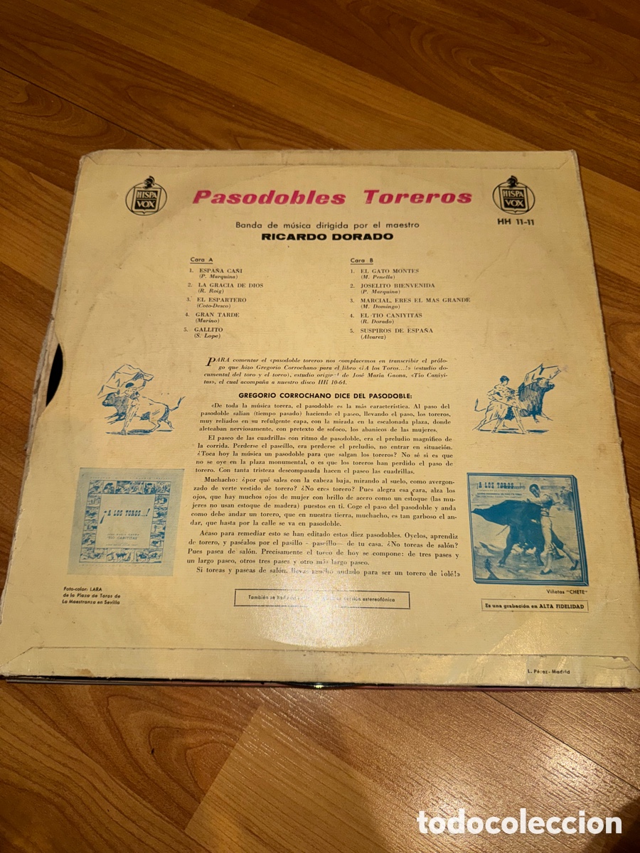 Discos de vinilo: Pasodobles toreros - Ricardo Dorado - Foto 2