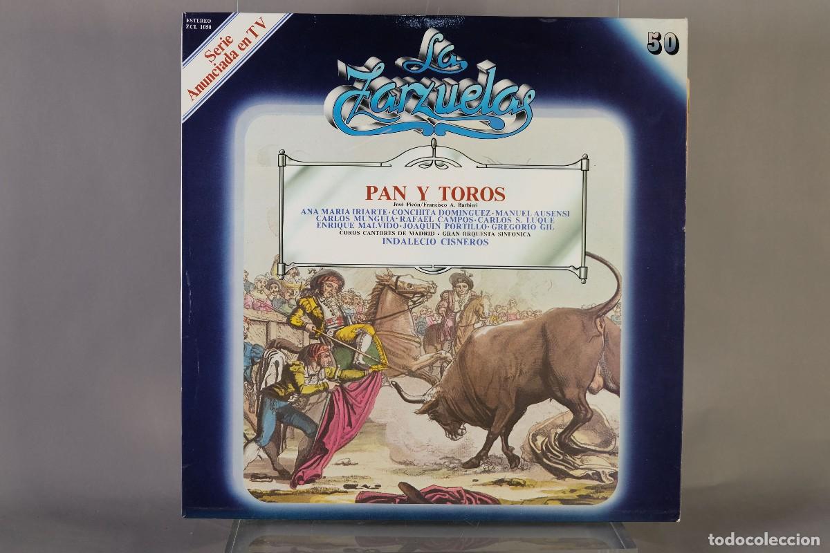 Discos de vinilo: DISCO DE VINILO LP - PAN Y TOROS, INDALECIO CISNEROS - LA ZARZUELA - Foto 1
