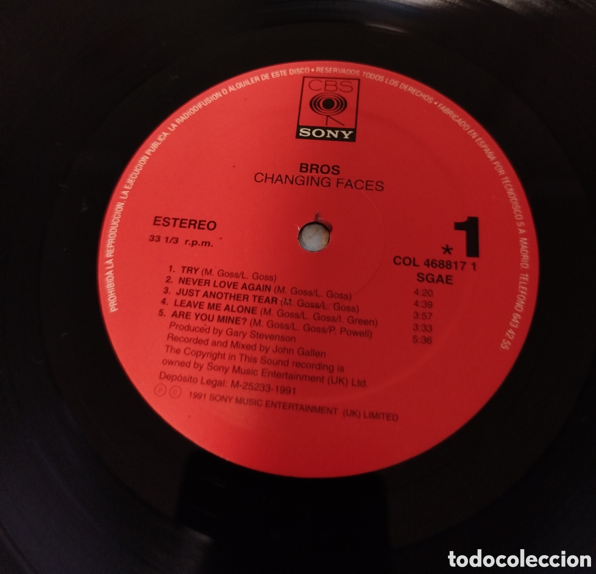 Discos de vinilo: Bros &ndash; Changing Faces - Foto 3