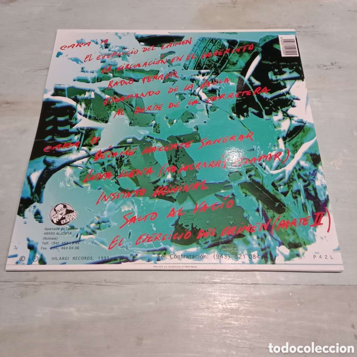 Discos de vinilo: VOMITO - LA CIRCULACION EN EL LABERINTO - LP - Foto 2
