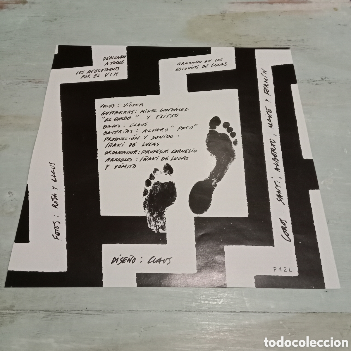 Discos de vinilo: VOMITO - LA CIRCULACION EN EL LABERINTO - LP - Foto 4