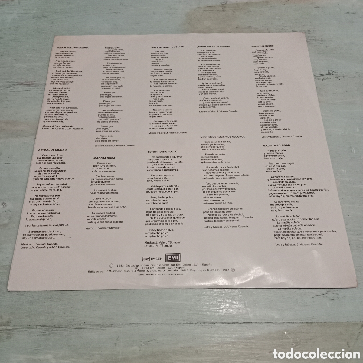 Discos de vinilo: EVO - ANIMAL DE CIUDAD - LP - Foto 4