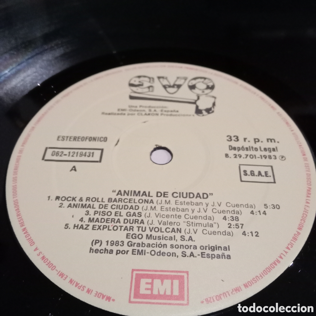 Discos de vinilo: EVO - ANIMAL DE CIUDAD - LP - Foto 6