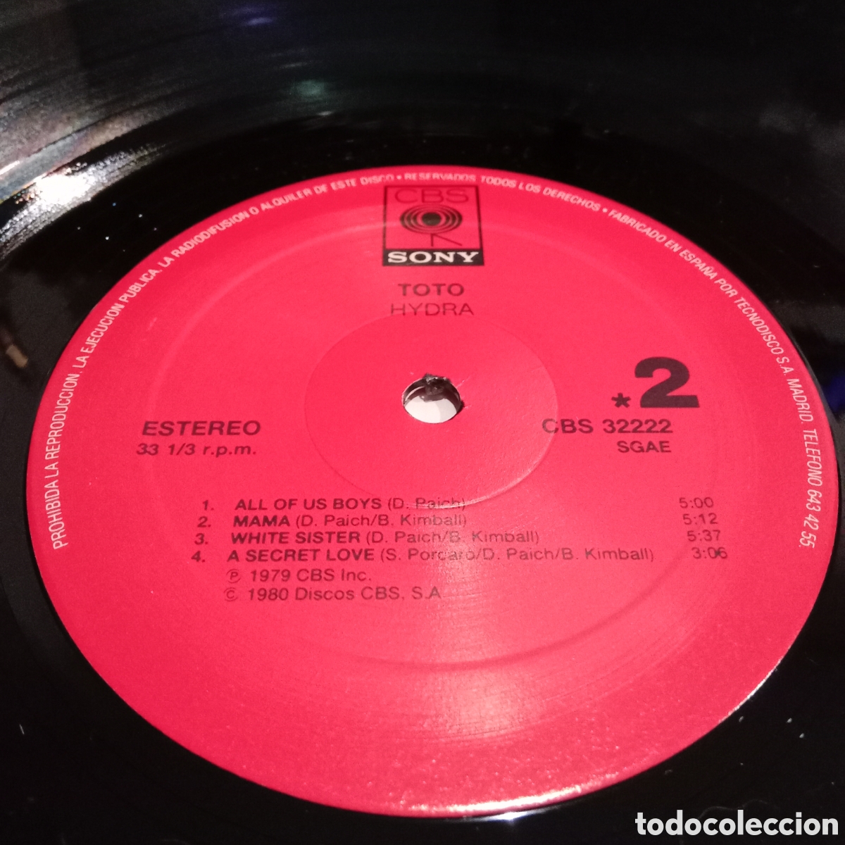 Discos de vinilo: TOTO - HYDRA - LP AOR - Foto 6