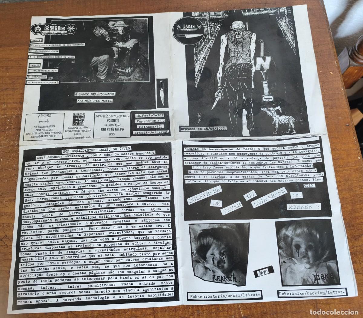 Discos de vinilo: ODIO -- SOLIDAO E CONFLICTO - Foto 1