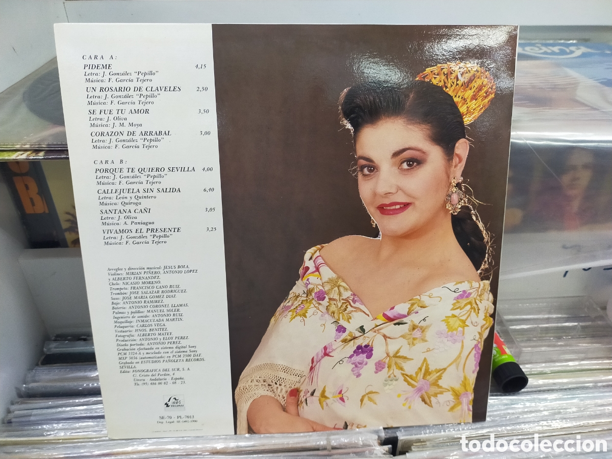 Discos de vinilo: Charo reina LP p&iacute;deme 1990 - Foto 2