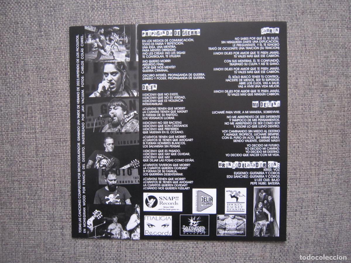 Discos de vinilo: MAXISINGLE - SPLIT - PUNK - BRONCODILATADOR - MATARTE SER&Iacute;A POCO - 2023 - Foto 4