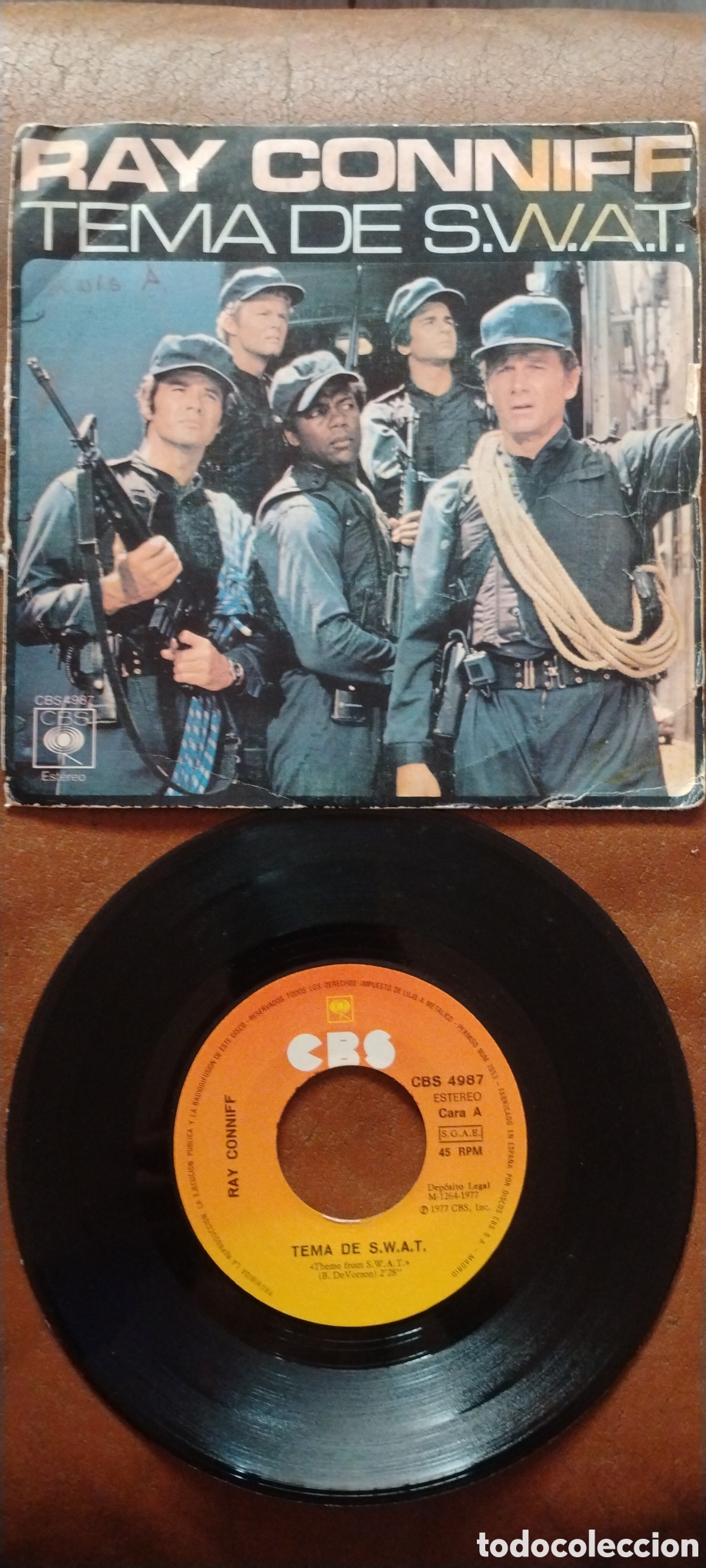 Discos de vinilo: RAY CONNIFF-TEMA DE S.W.A.T.-SINGLE-STAGE&SCREEN-KSA - Foto 2
