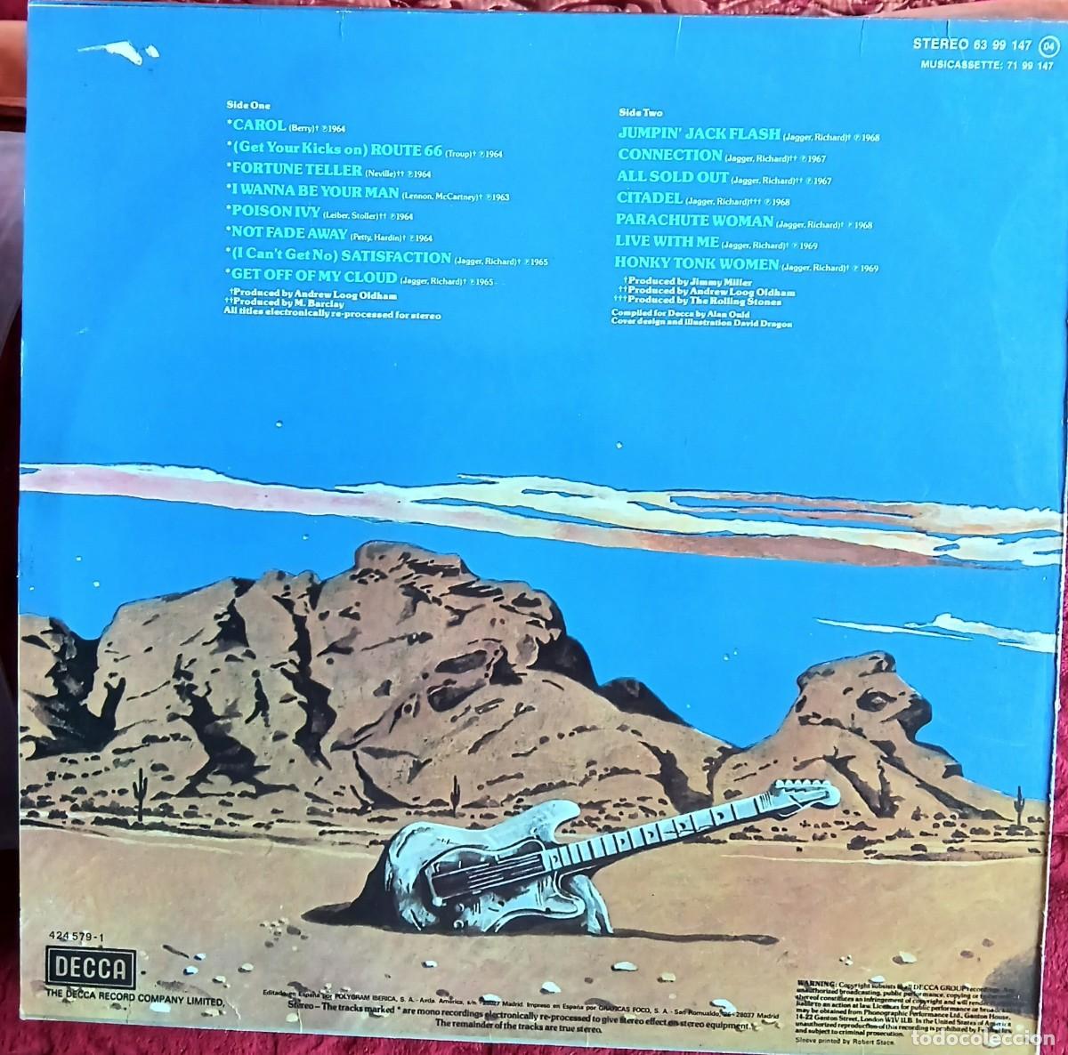 Discos de vinilo: THE ROLLING STONES-Solid Rock///Edt.1981 Espa&ntilde;a (VG++/EX) - Foto 2
