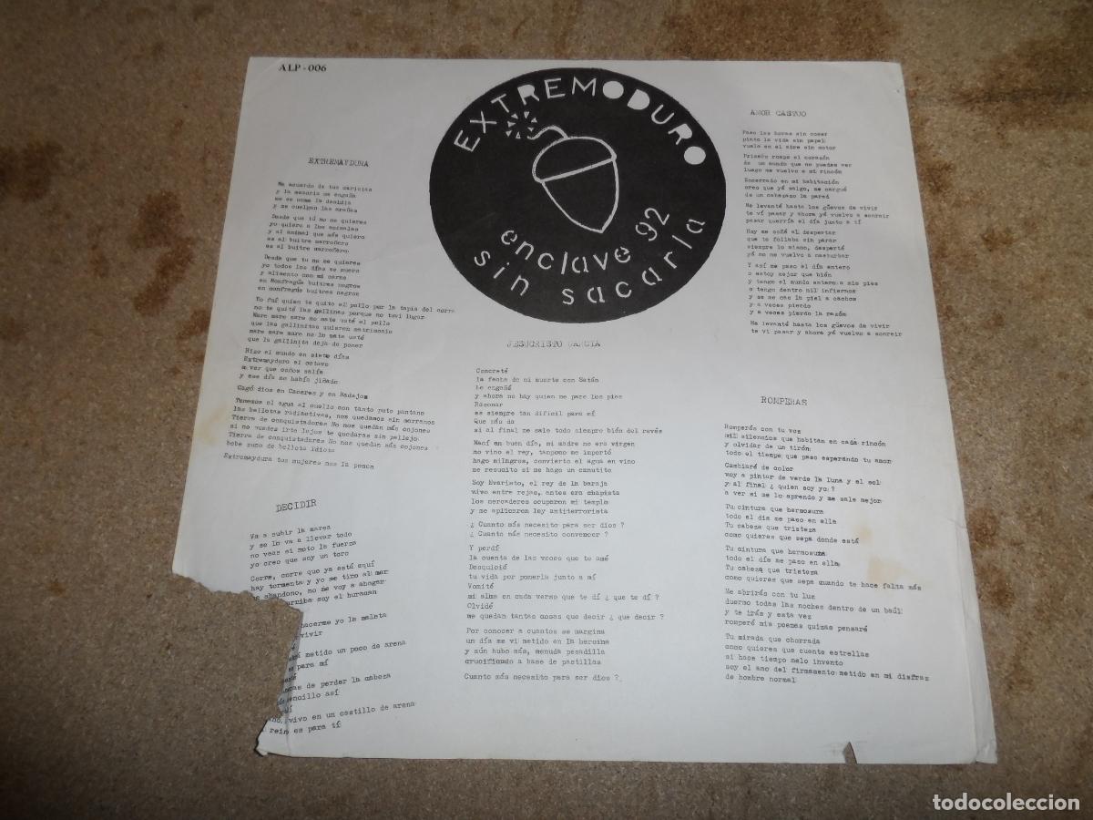 Discos de vinilo: EXTREMODURO - ROCK TRANSGRESIVO (SPAIN 1989) - Foto 8