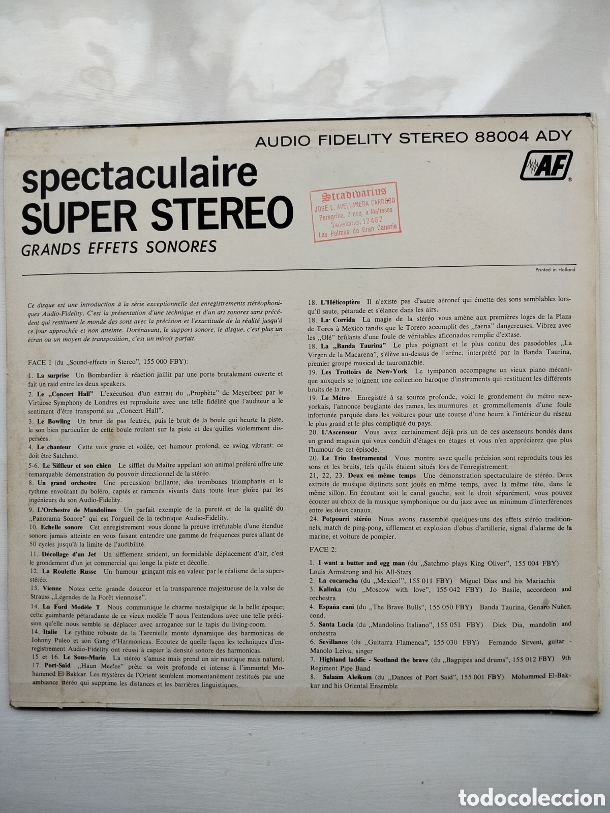 Discos de vinilo: Grandes Efectos Sonoros LP - Foto 2