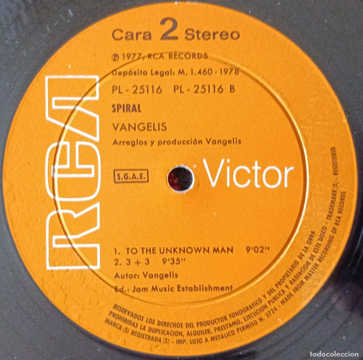 Discos de vinilo: VANGELIS ** Spiral ** VINILO LP 1977 - Foto 4