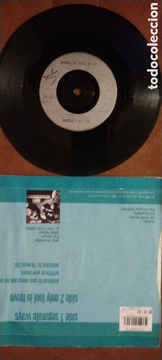 Discos de vinilo: GARY MOORE-SEPARATE WAYS-SINGLE-VIRGIN/UK- KSA - Foto 3