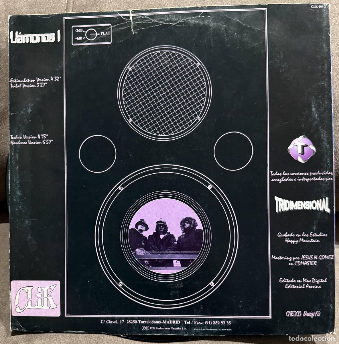 Discos de vinilo: Tridimensional &lrm;&ndash; V&aacute;monos!. Disco maxi-single vinilo. Edic. Spain. 1992 - Foto 2