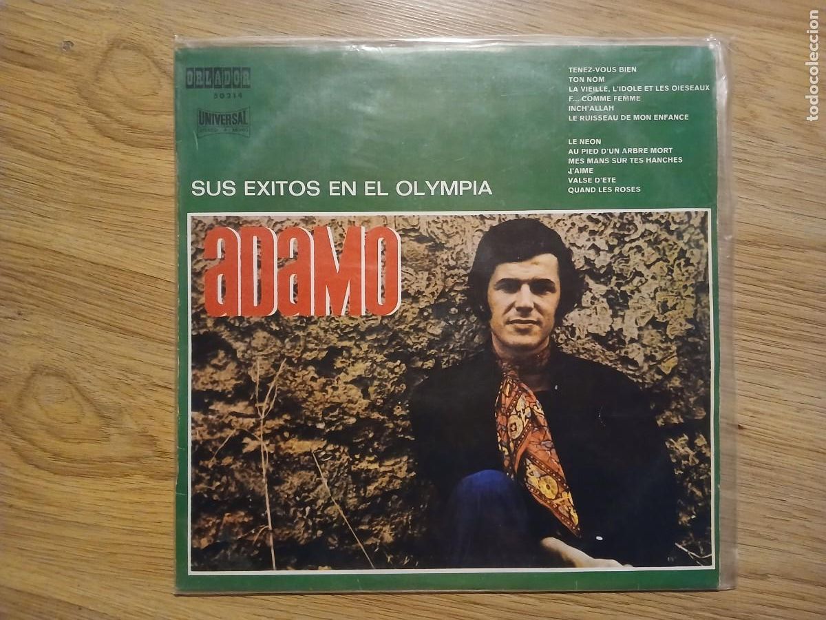 Discos de vinilo: Adamo - Sus &eacute;xitos en el Olympia - Foto 1