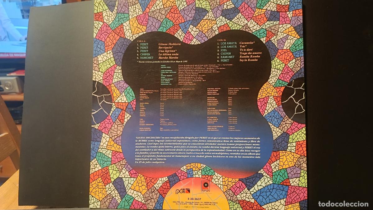 Discos de vinilo: Peret &ndash; Gitana Hechicera ..1992 original Spain.. LP PEPETO - Foto 2