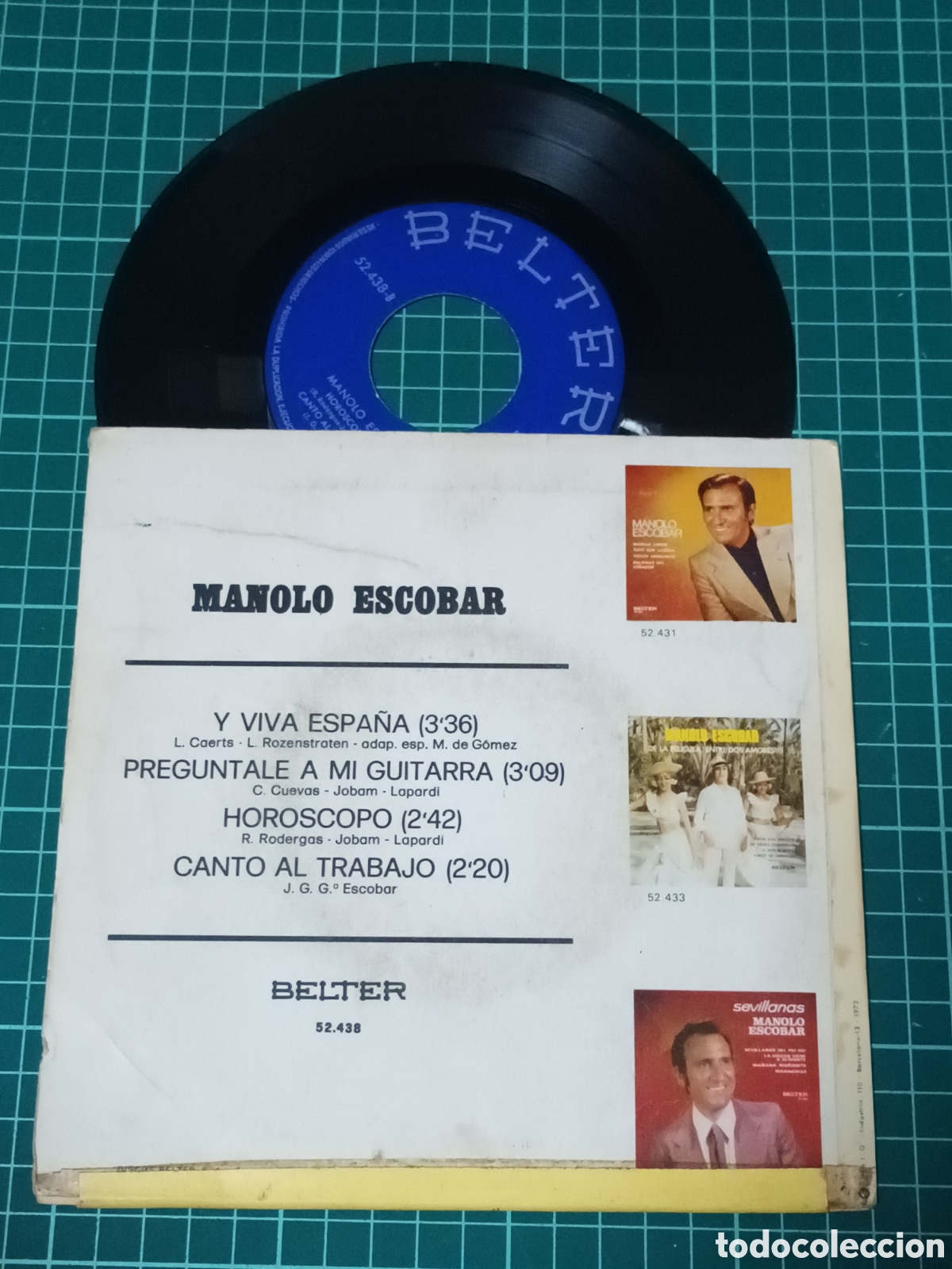 Discos de vinilo: Manolo escobar que viva Espa&ntilde;a EP - Foto 2