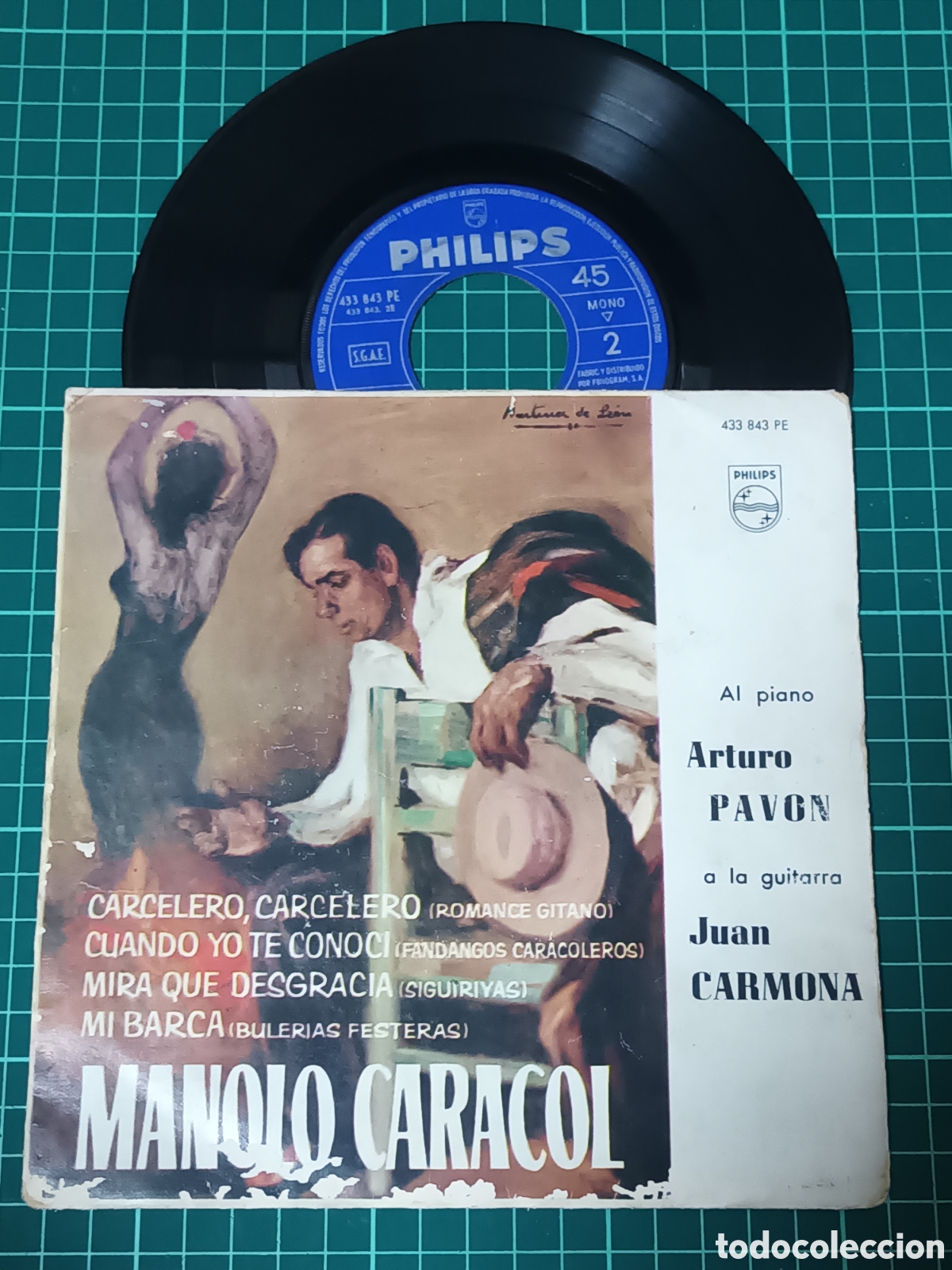 Discos de vinilo: Manolo caracol carcelero EP - Foto 1