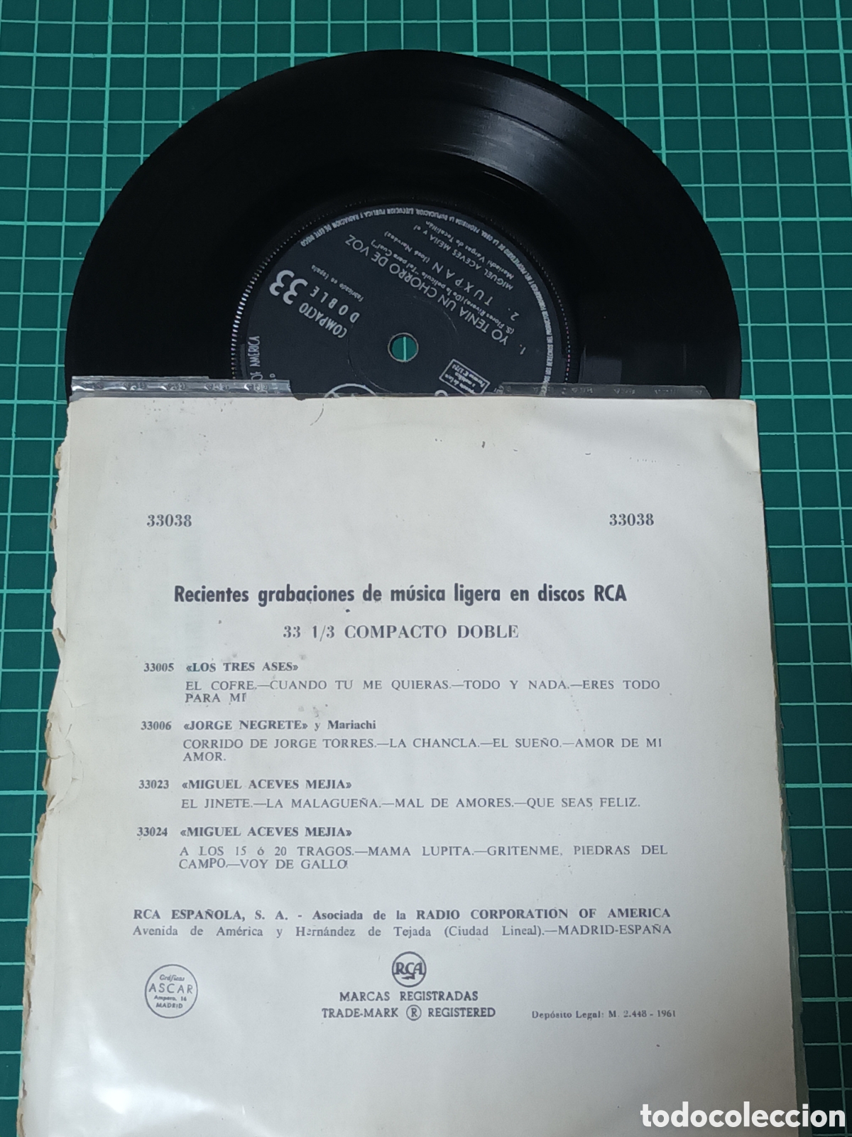 Discos de vinilo: Miguel aceves mejia E.P - Foto 2
