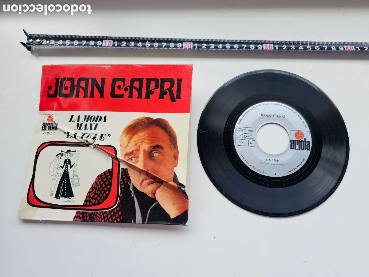 Discos de vinilo: Disco de vinilo de RPM La Moda M&aacute;ximo, La Tele 1970 - Foto 3