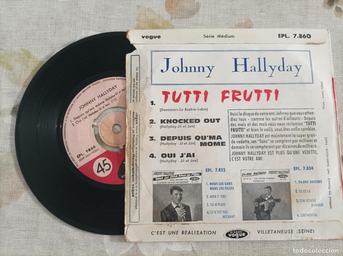 Discos de vinilo: Johnny Hallyday ep tutti frutti - Foto 2