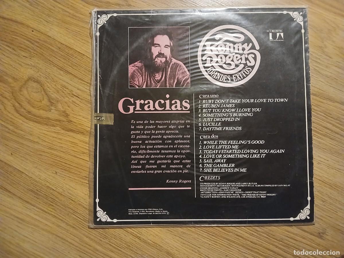 Discos de vinilo: Kenny Rogers - Grandes &eacute;xitos - Foto 2
