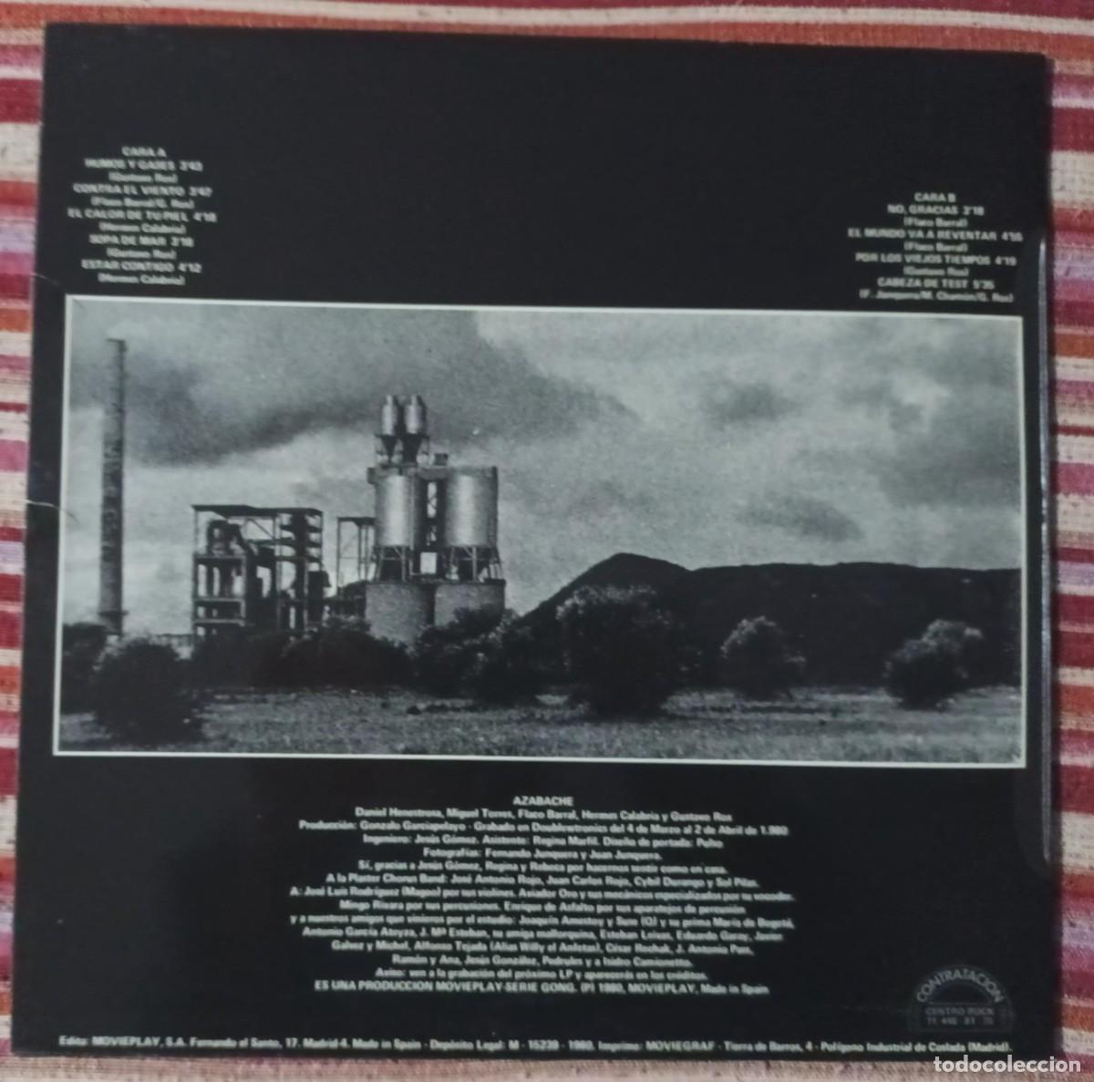 Discos de vinilo: AZABACHE - NO, GRACIAS - LP. - Foto 2