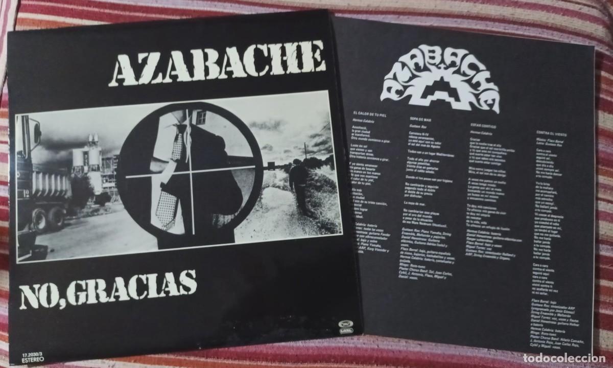 Discos de vinilo: AZABACHE - NO, GRACIAS - LP. - Foto 3
