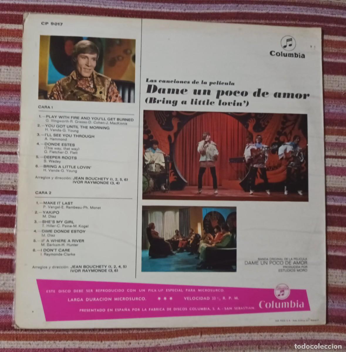 Discos de vinilo: LOS BRAVOS - LP. DAME UN POCO DE AMOR - Foto 2