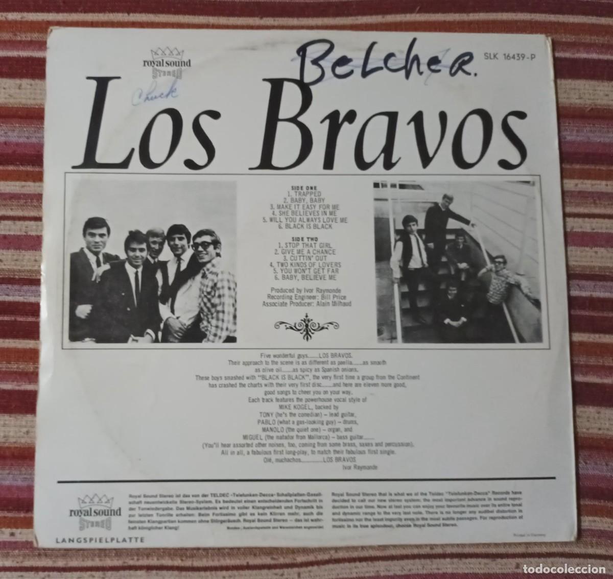 Discos de vinilo: LOS BRAVOS - BLACK IS BLACK - LP - Foto 2