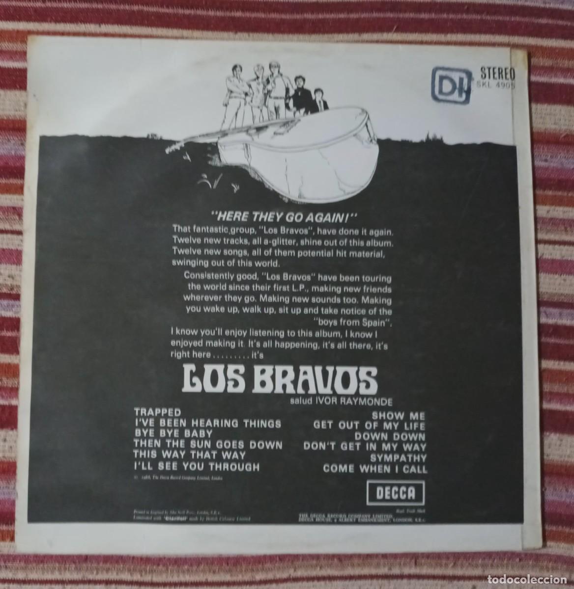 Discos de vinilo: LOS BRAVOS - HERE THEY GO AGAIN - LP - Foto 2