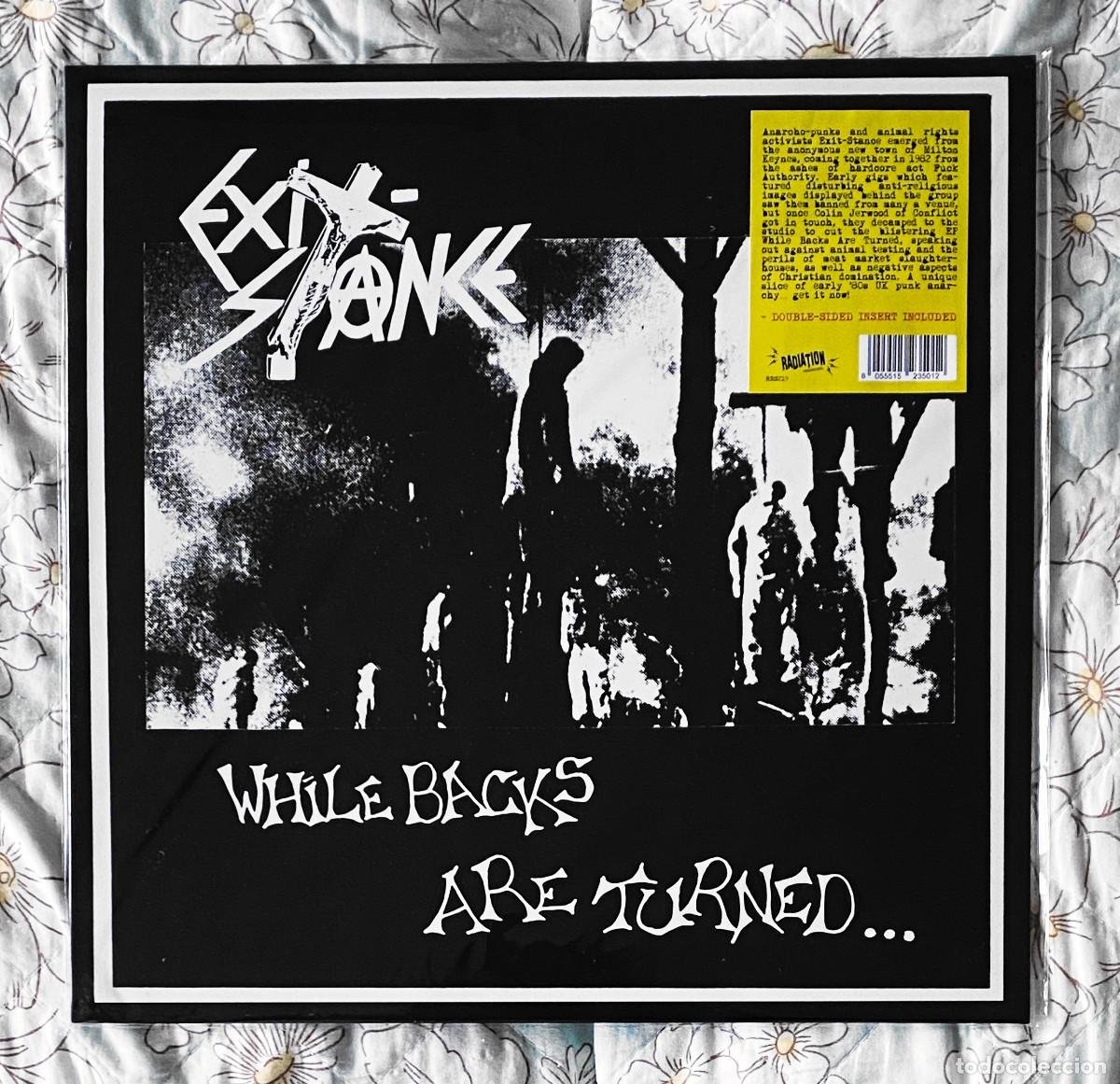 Discos de vinilo: EXIT-STANCE - WHILE BACKS ARE TURNED... 12 LP PRECINTADO - HARDCORE PUNK ANARCHO-PUNK - Foto 1
