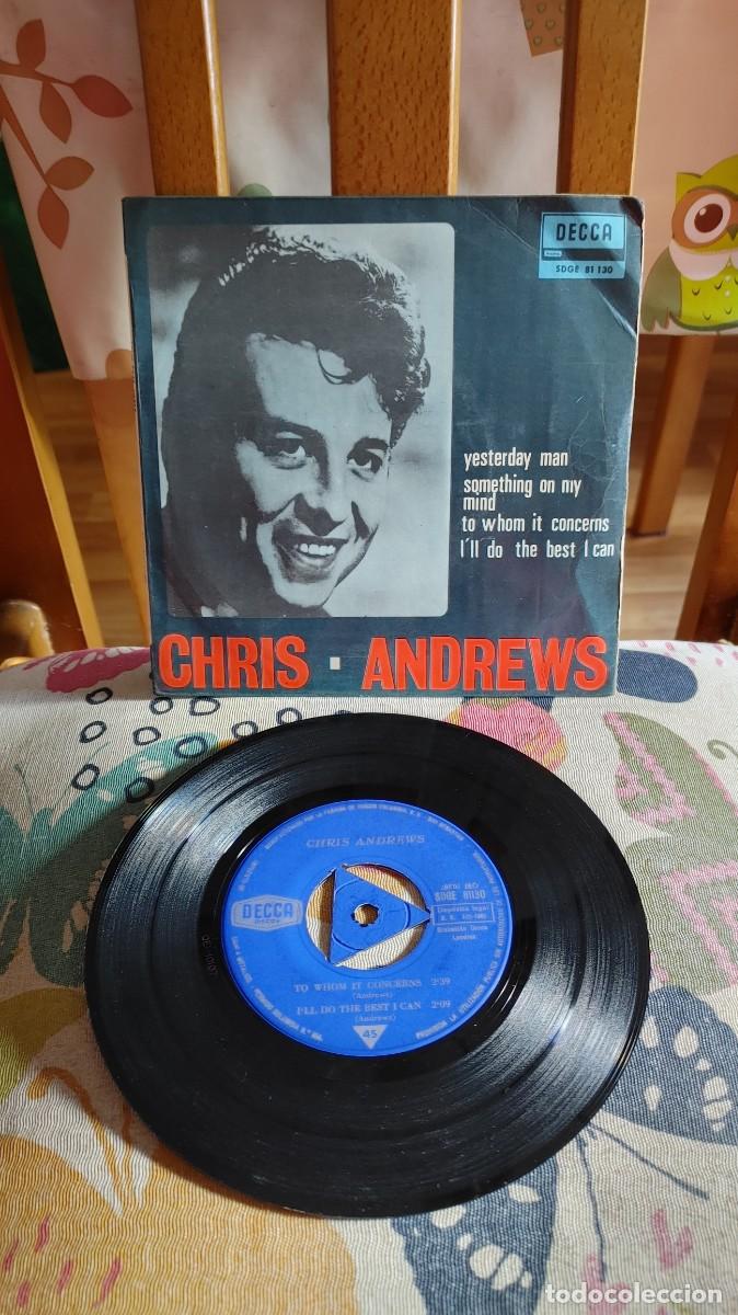 Discos de vinilo: CHRIS ANDREWS-EP YESTERDAY MAN +3 - Foto 1