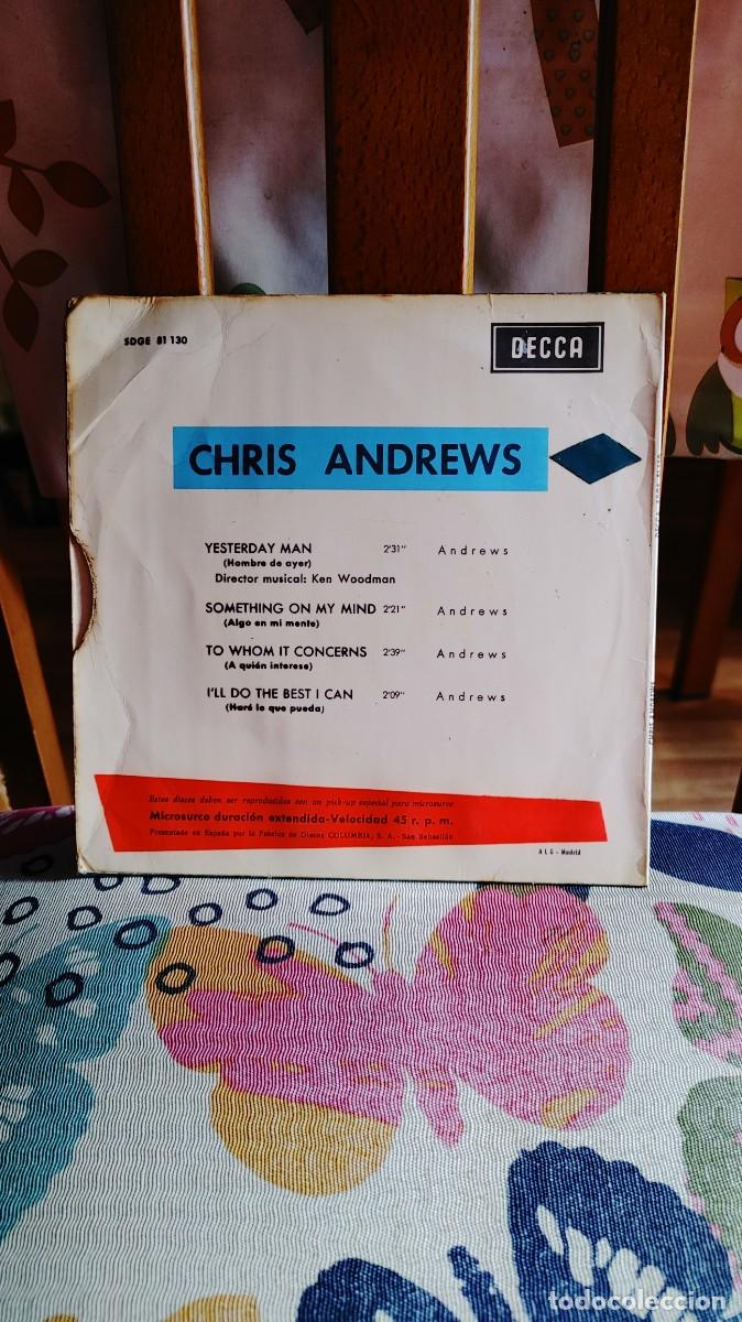 Discos de vinilo: CHRIS ANDREWS-EP YESTERDAY MAN +3 - Foto 2