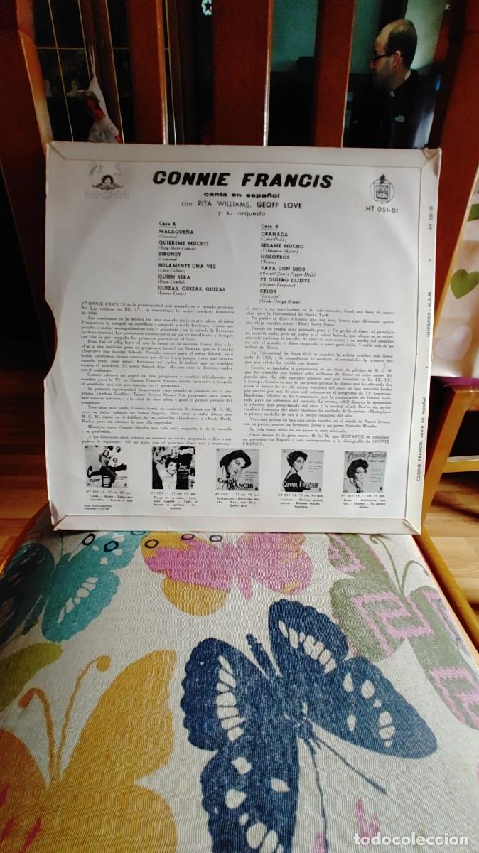 Discos de vinilo: CONNIE FRANCIS-LP CANTA EN ESPA&Ntilde;OL - Foto 2