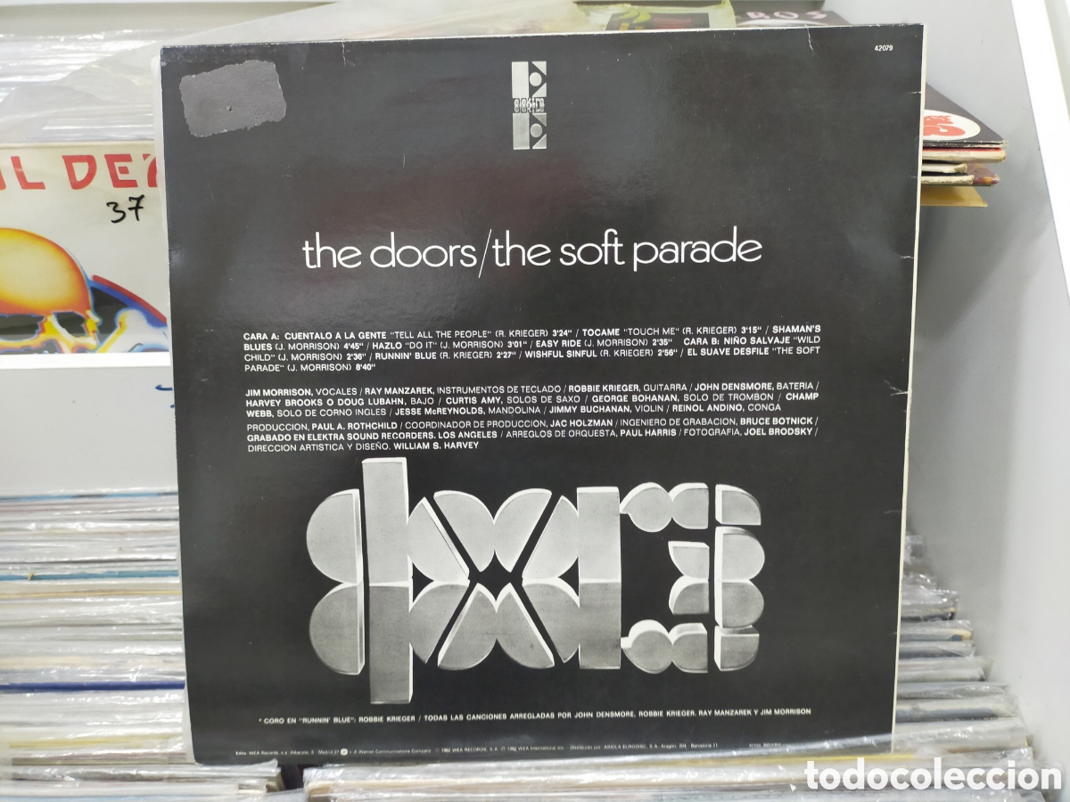 Discos de vinilo: The Doors LP the soft parade Espa&ntilde;a 1982 - Foto 2