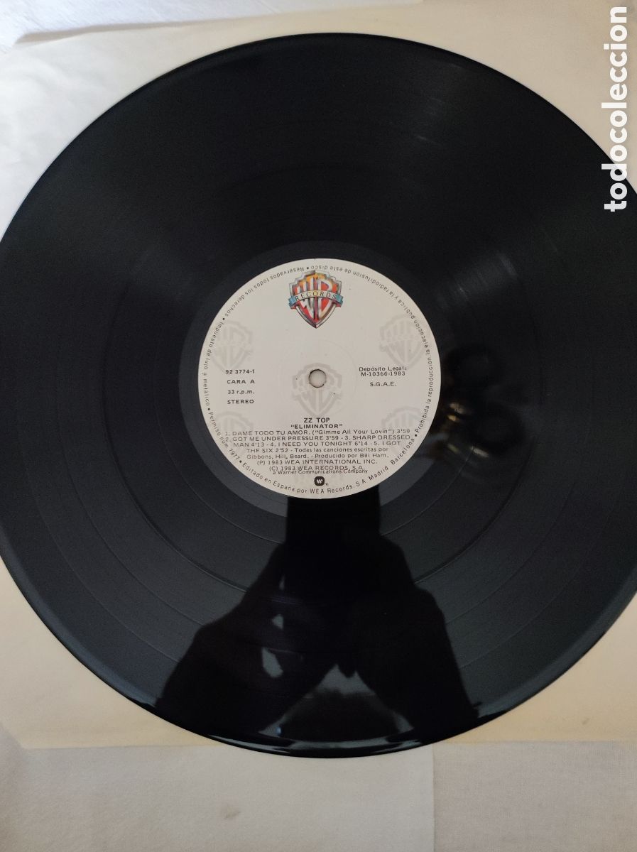 Discos de vinilo: ZZ TO - ELIMINATOR (1983) - Foto 3