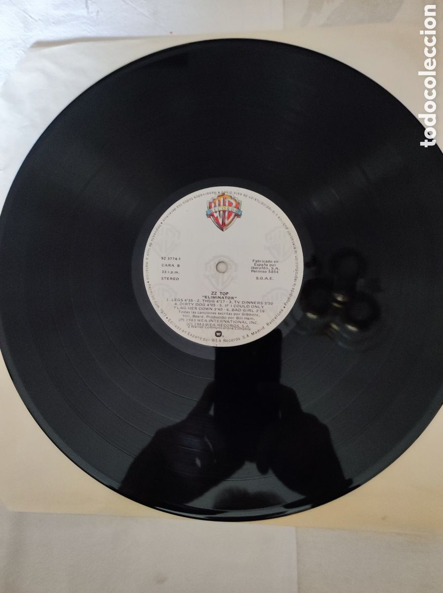 Discos de vinilo: ZZ TO - ELIMINATOR (1983) - Foto 4