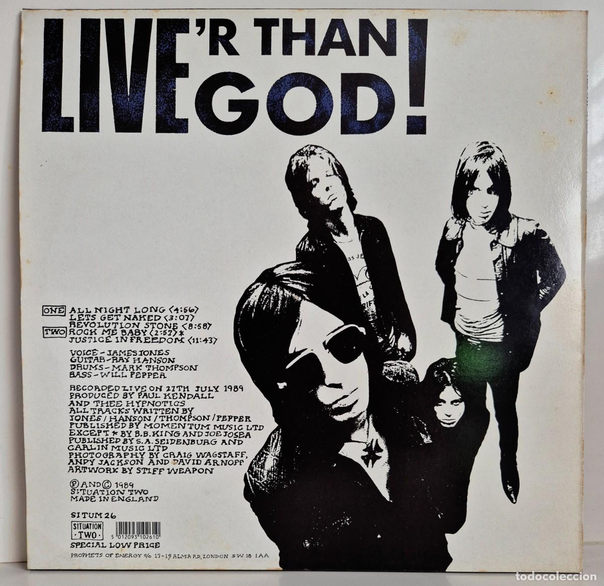 Discos de vinilo: Thee Hypnotics - Live than God. LP vinilo - Foto 3