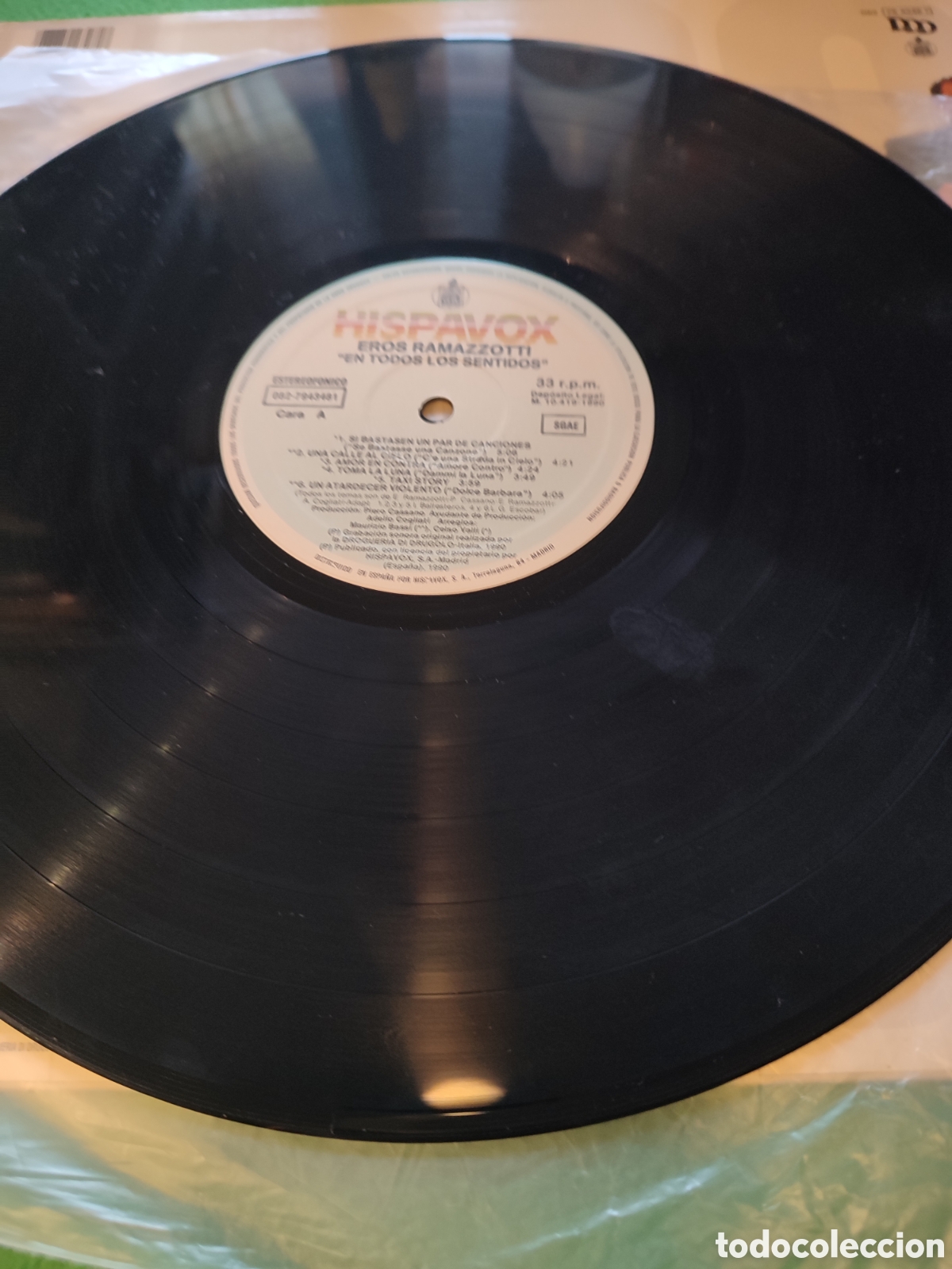 Discos de vinilo: Eros Ramazzotti - En todos los sentidos - Foto 4