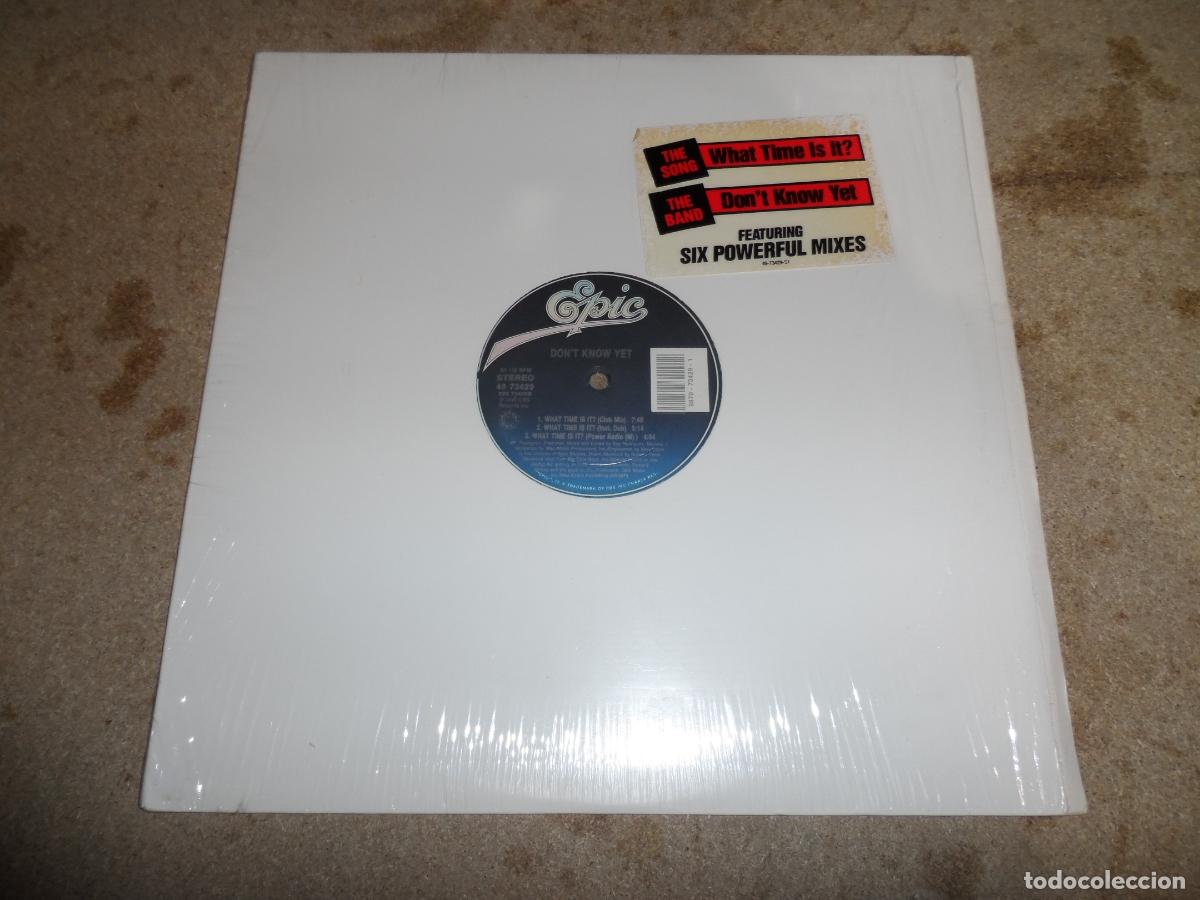 Discos de vinilo: Dont Know Yet - What Time Is It (USA 1990) - Foto 1