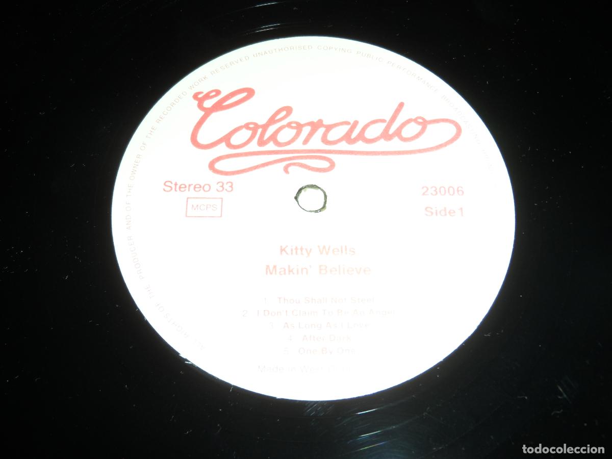 Discos de vinilo: Kitty Wells &ndash; Makin&acute; Believe (GERMANY 1985) - Foto 3